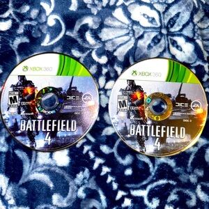 Battlefield 4 Xbox 360 video game disc 1, disc 2